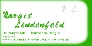 margit lindenfeld business card
